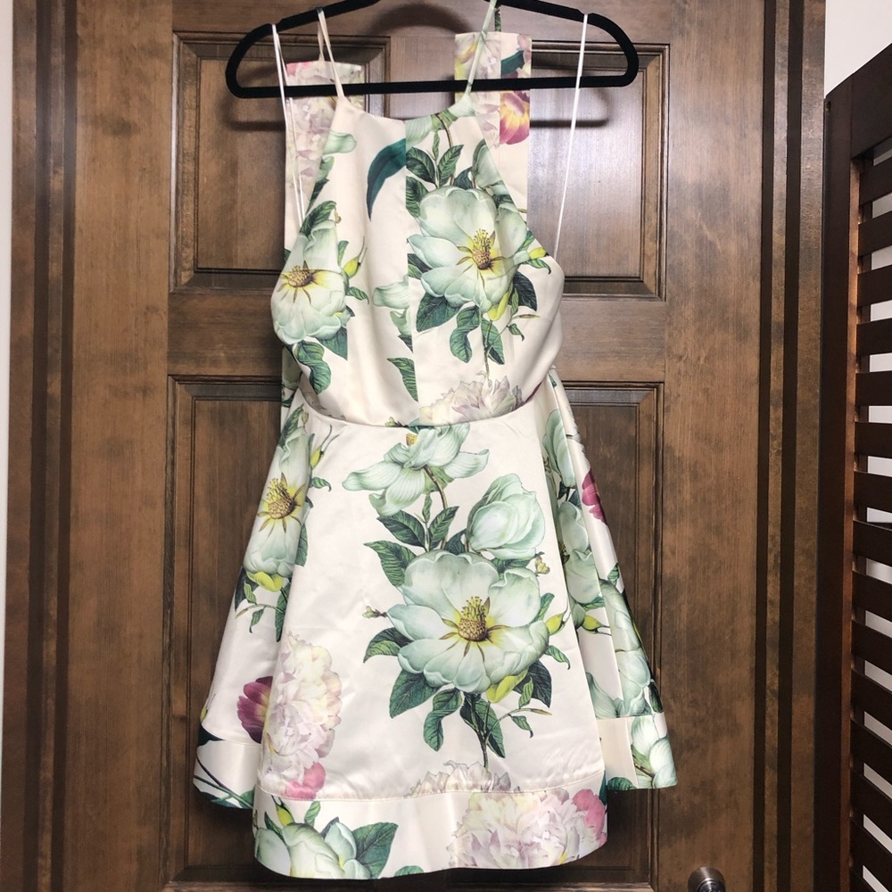 Lulus Hydrangea Skater Dress